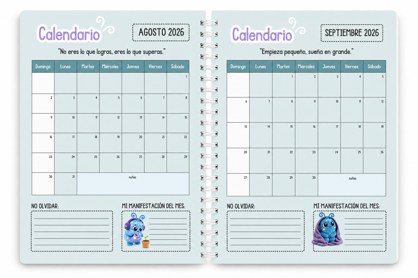 Libreta Profesional (5 clases-5 grupos) Un Mundo, mil formas 26-27