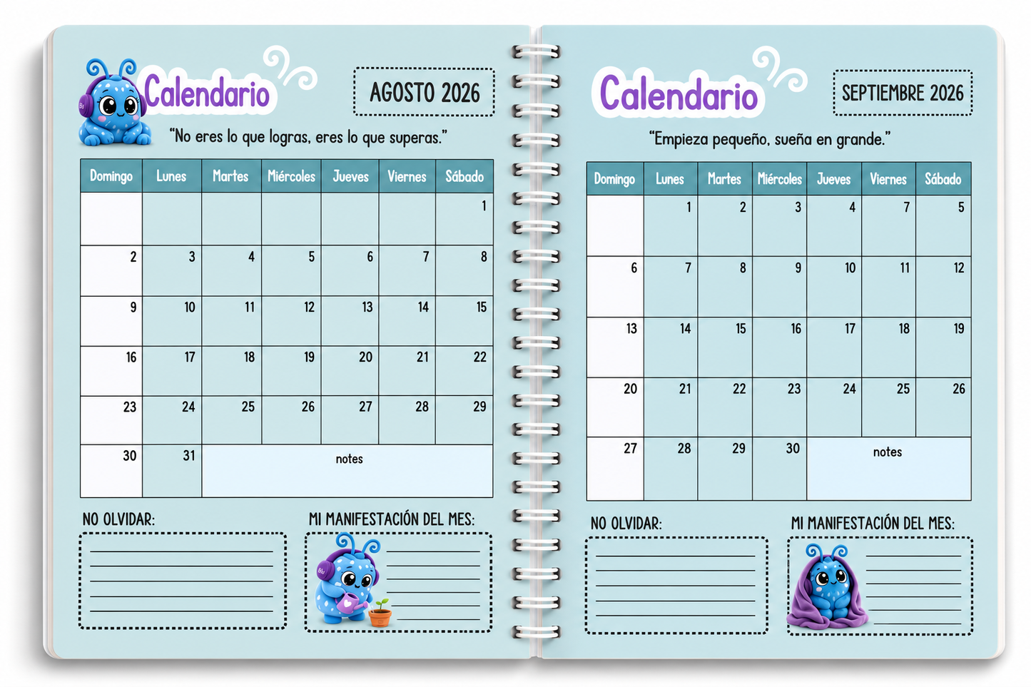 Libreta Profesional (5 clases-5 grupos) Un Mundo, mil formas 26-27