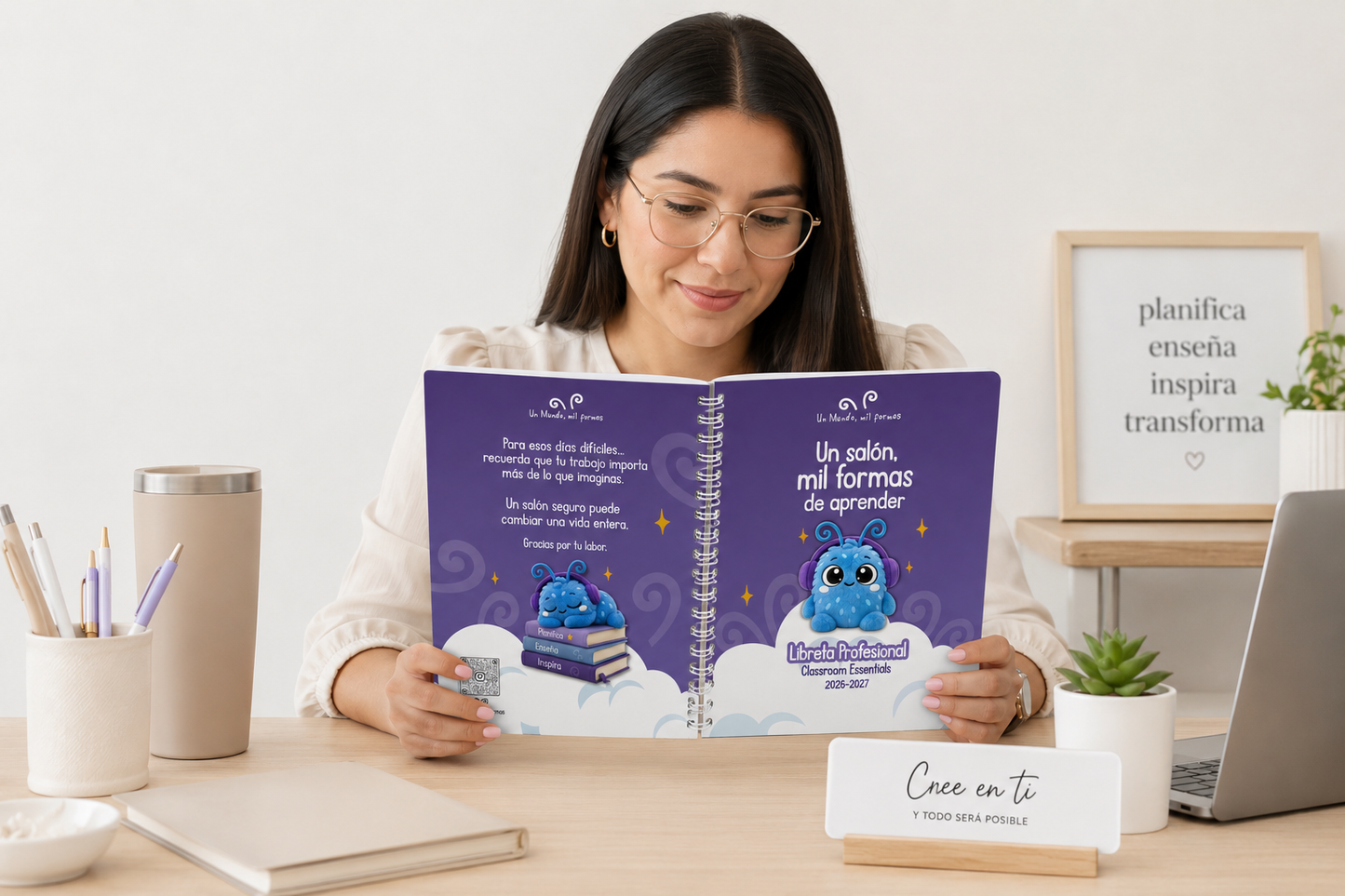 Libreta Profesional (5 clases-5 grupos) Un Mundo, mil formas 26-27