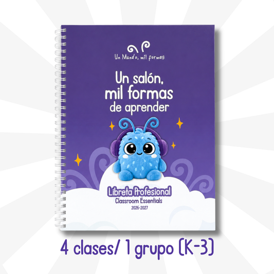Agenda Profesional (1 grupo-4 clases) Un Mundo, mil formas - 2026-2027