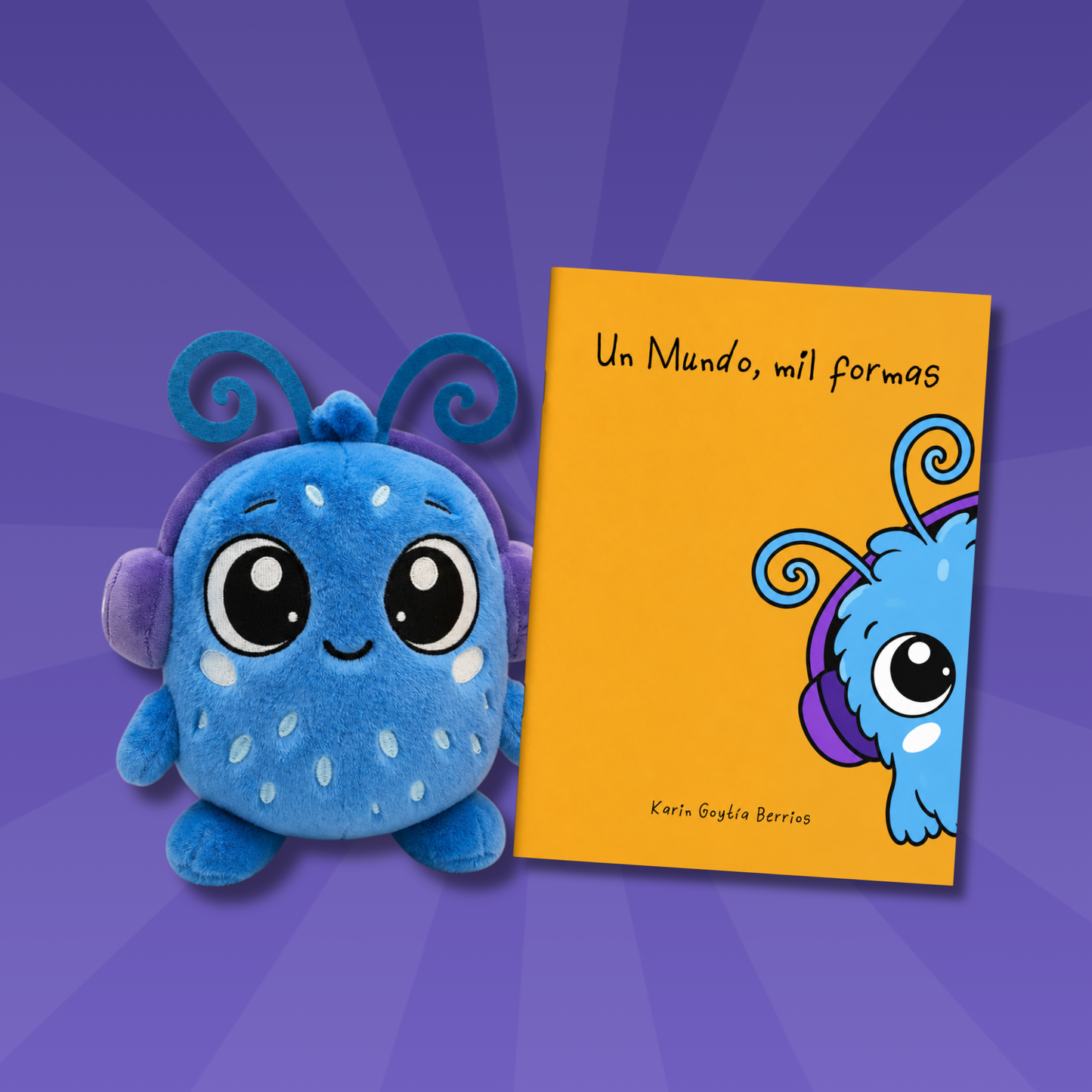 Peluche de Blu + Primer cuento de la serie